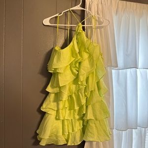 Do+be green ruffle dress